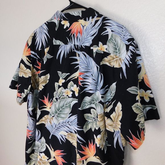 Tommy Hilfiger Hawaiian Shirt Adult XL Vintage Button Up Graphic Made in USA - Picture 6 of 7
